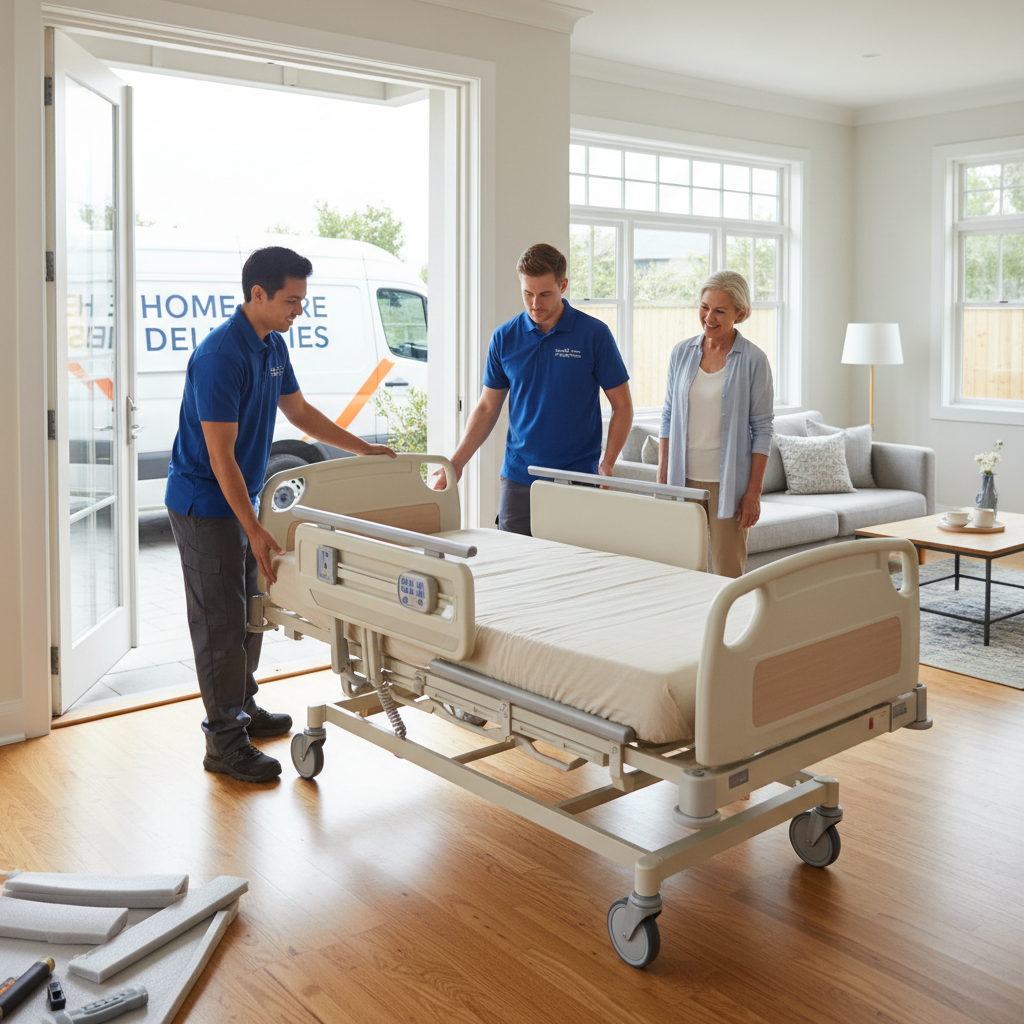 Electric Bed with Mattress Stairless Rental
